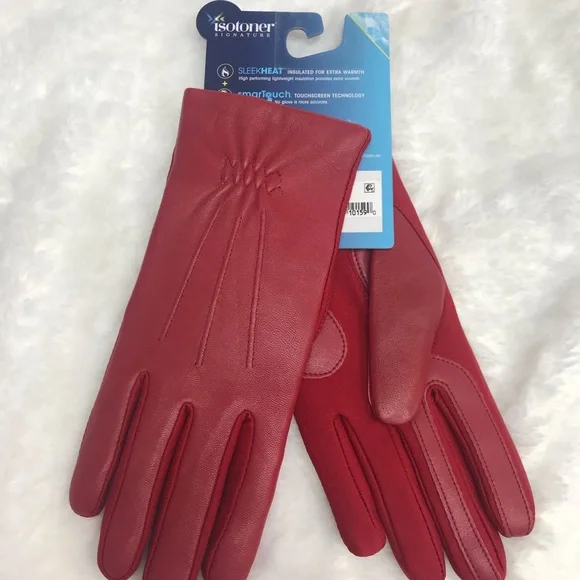 NWT Red touchscreen gloves - Picture 2 of 3